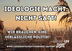 Protest Banner Landwirtschaft